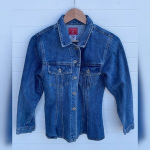 N.E.W. Sports Vintage 90s Heavy Denim USA Made Slim Fitted Classic Jacket Jean